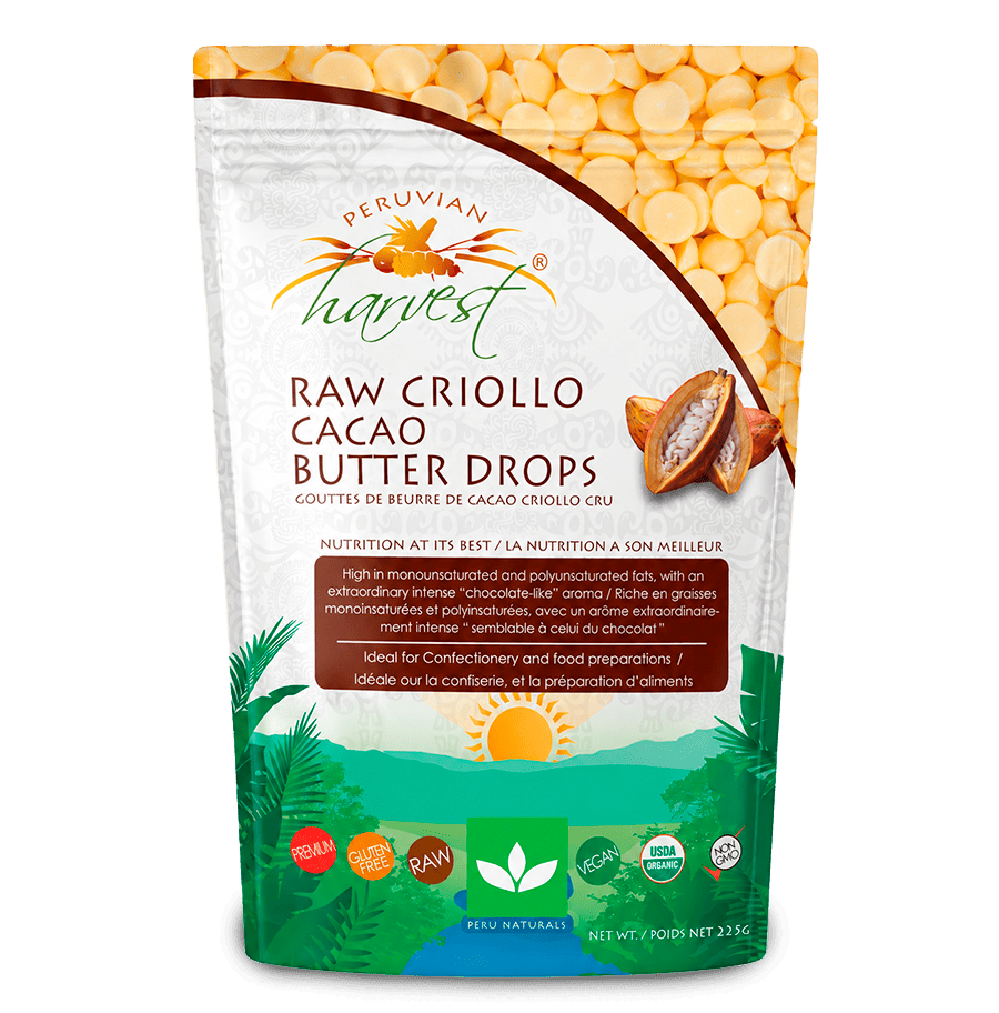 Raw Criollo Cacao Butter Drops