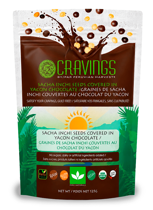 Sacha Inchi Seeds Covered in Yacon Chocolate